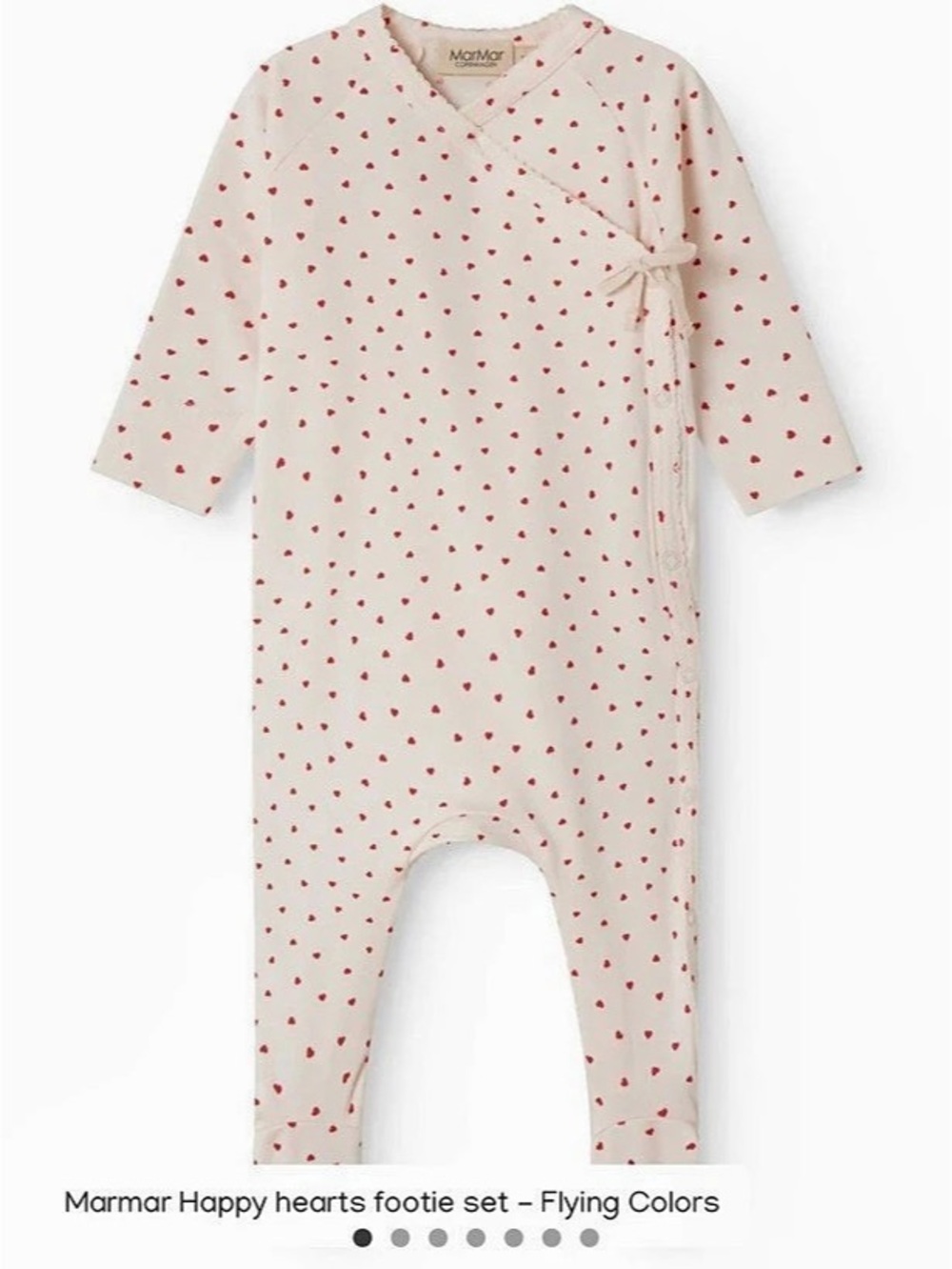 MarMar Copenhagen Happy Hearts Rubetta Footie Heart Print